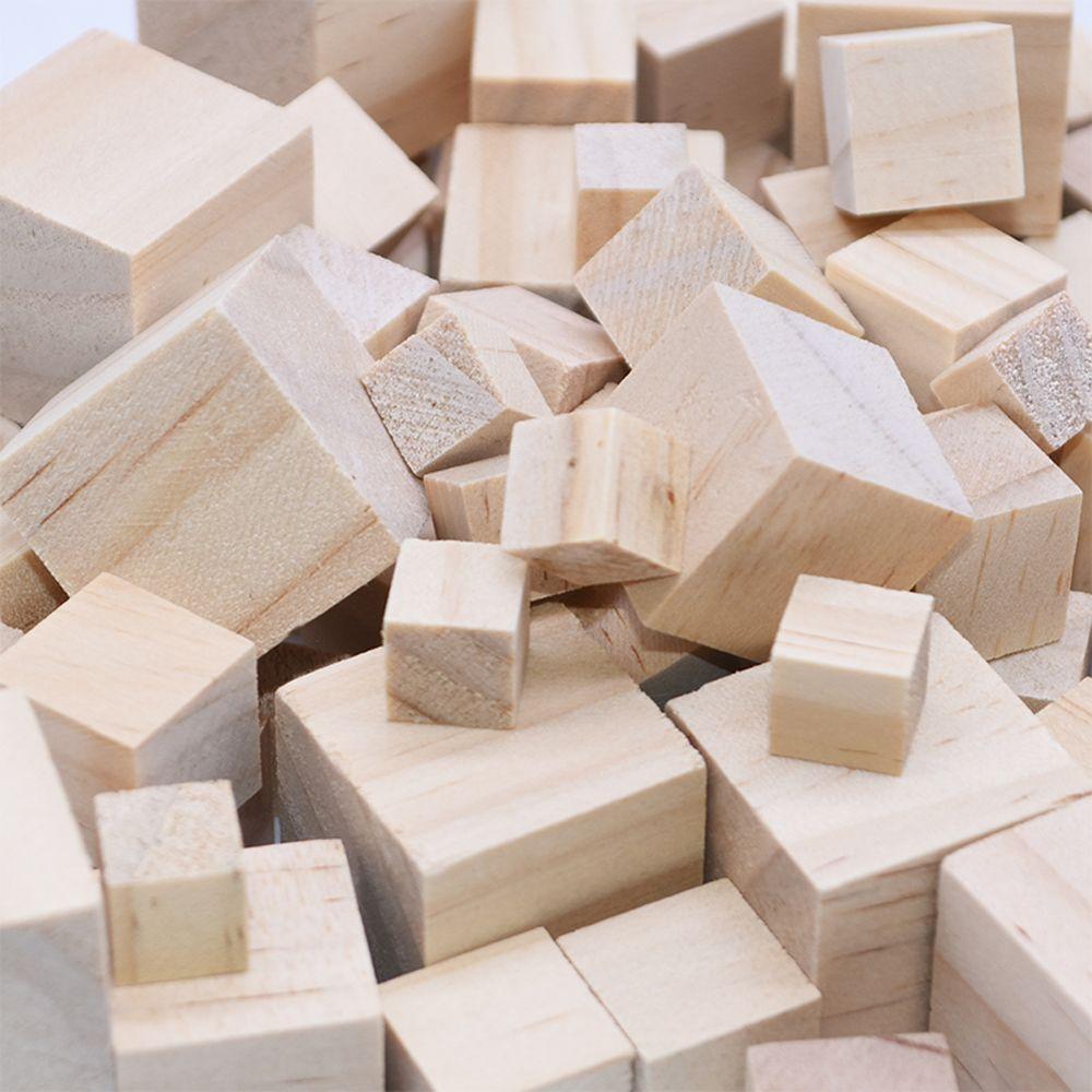 Hardwood Blocks Photo Blocks Natural Wood Wood Blocks Square Cubes Wooden Cubes Natural Solid Cube