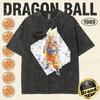 Summer Fashion Dragon Ball Vintage T-Shirt Men 100%Cotton Washed Retro Tops Print Heavyweight Oversized Family Matching Tee
