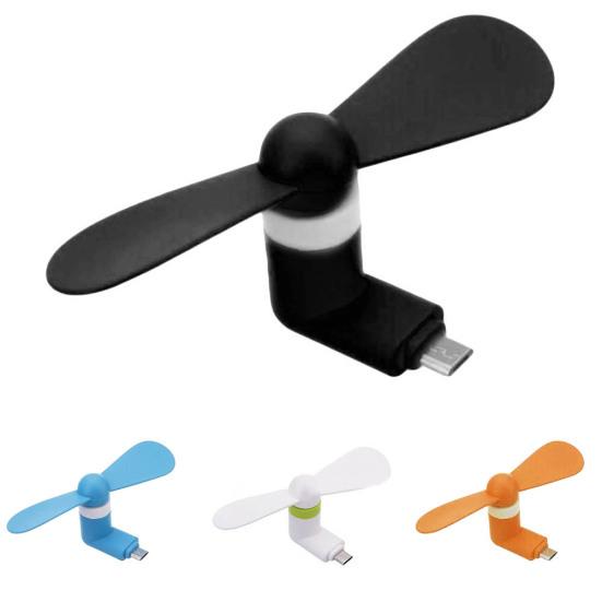 Summer Mini Portable Micro USB Mobile Mute OTG Phone Air Cooling Fan