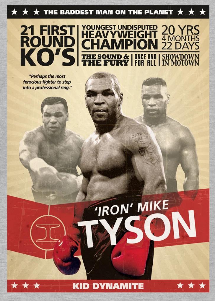 Mike Tyson Poster TShirt Summer Cotton Short Sleeve ONeck Mens T Shirt New S3XL S