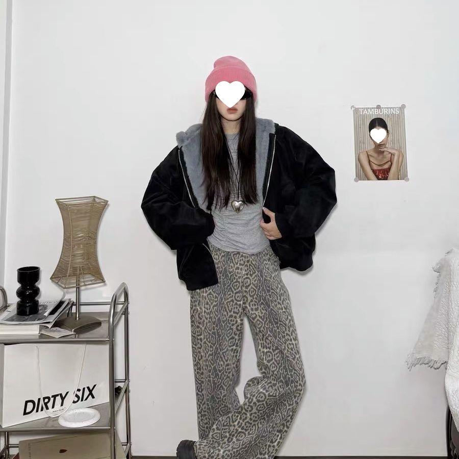 Women s Lambswool Plush Hooded Winter Short Jacket 2025 - Warm Petite Cotton Coat XL