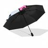 1pc Hello Kitty Halloween Automatic Opening/Closing Umbrella - Portable Three-Fold Design with 8-Bone Iron Frame, Outdoor, Gift for Fans, Travelers, E