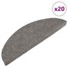 VidaXL Self-Adhesive Stair Treads 20 Pcs Grey 65x22.5x3.5 Cm, Tread, Tread Mat 3365911