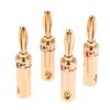Banana Plug 4mm Alloy gilding Banana Plugs for Speaker Cable Wire Banana Connector Adapter 2/4/8pcs Speaker Banana Plug Adapter