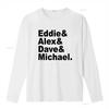 Eddie Alex Dave Michael Cotton T Shirt Vintage Washed Streetwear Slightly Unisex Casual Breathable Top For Everyday Wear