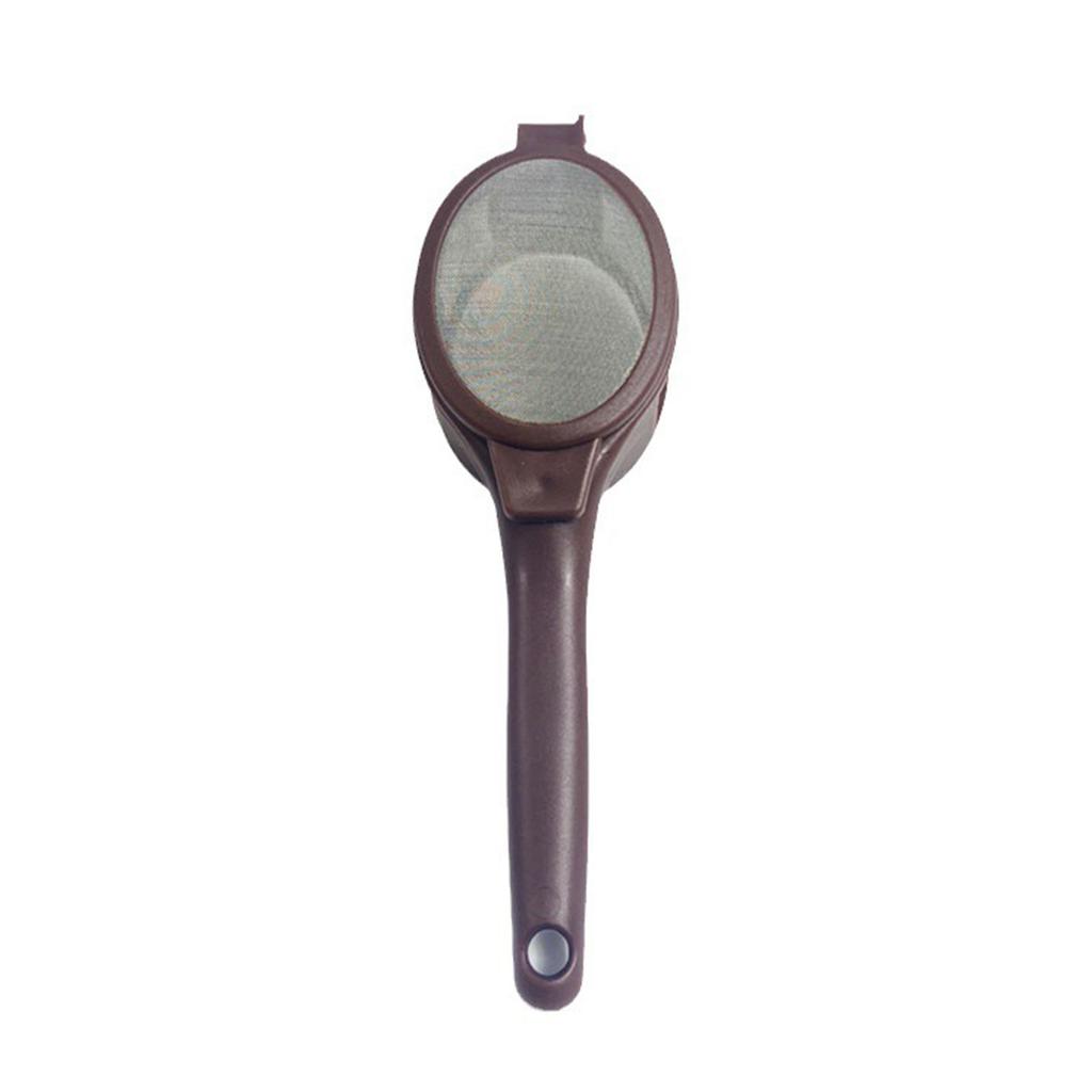 Plastic Teas Strainer Fine Mesh with Comfortable Nonslip Hanging Handle Spoon Coffee Filter Grease Kitchen Supplies