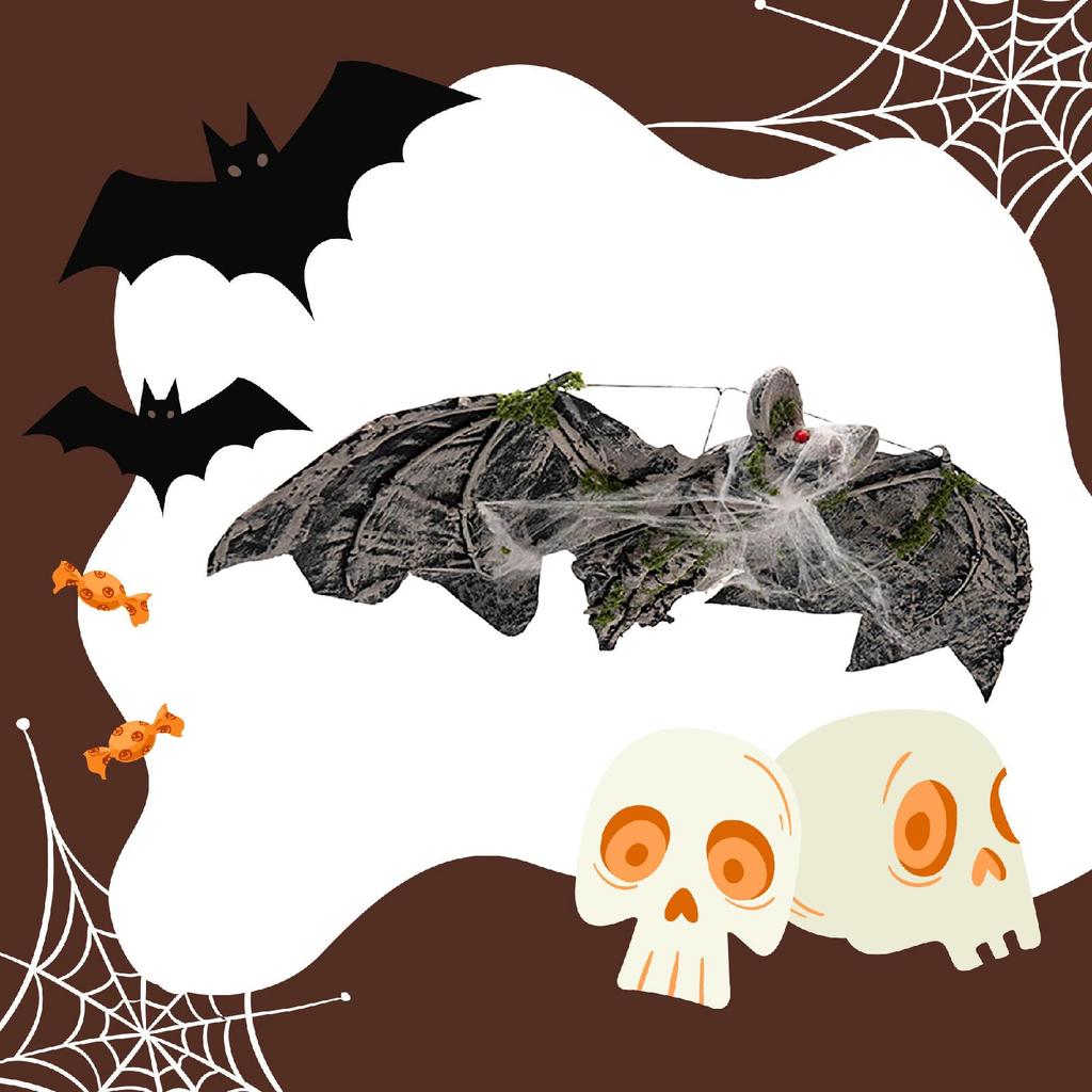 Halloween Bat Decoration Props Lifelike Prank Prop for Porch Outdoor Outside