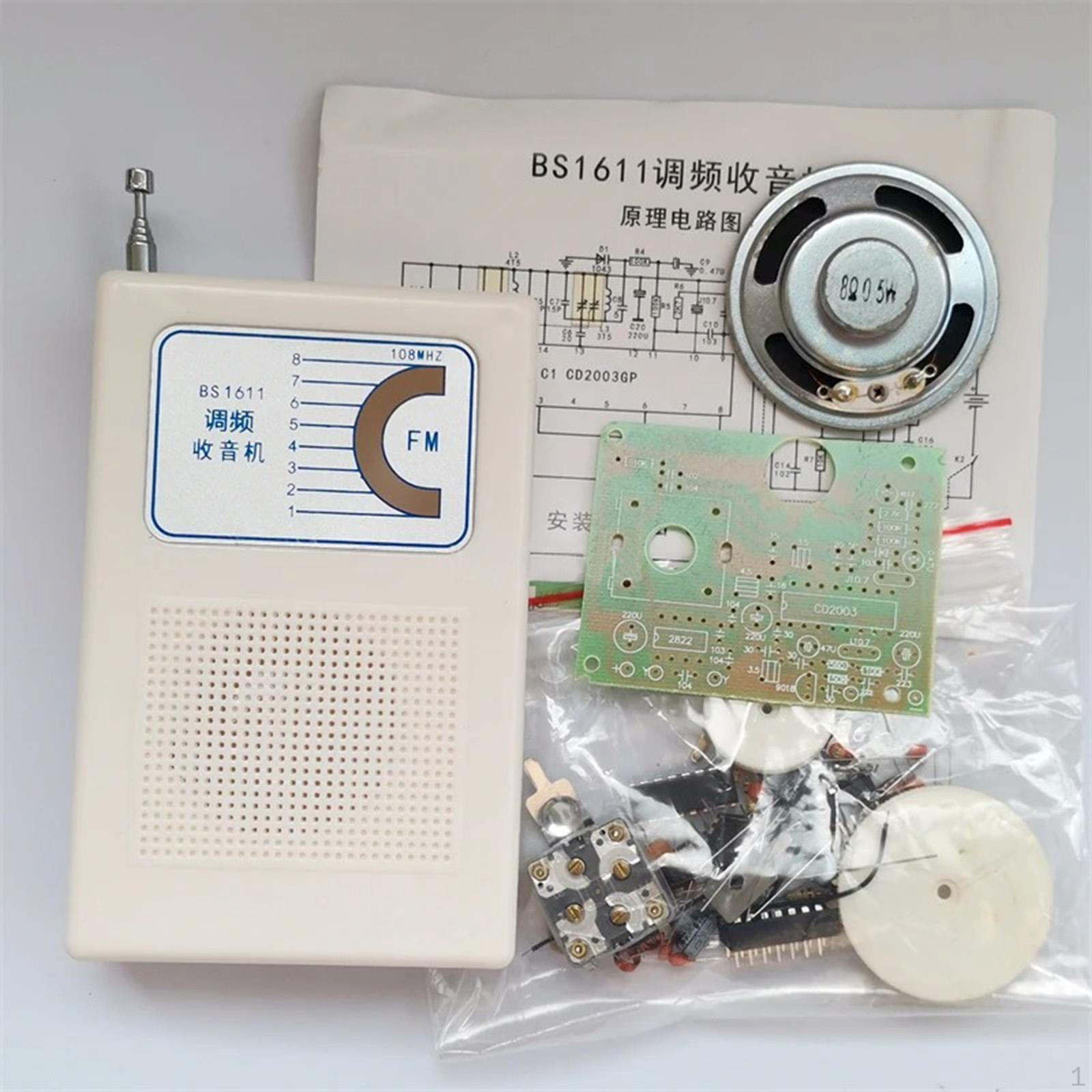 

FM Radio DIY Kit Practice for Soldering Teaching,Educational,Practical,Learning Assemble Set