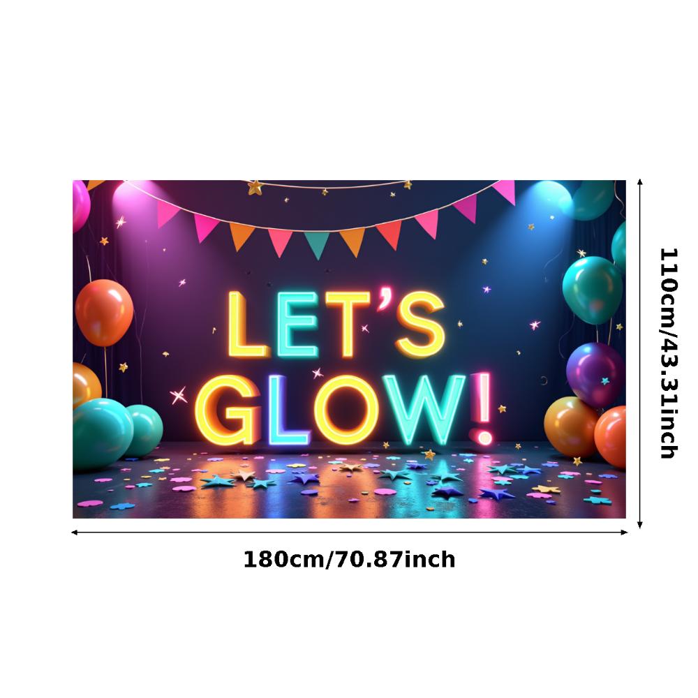 Photo Prop LED Neon Banner Party Decoration Glow Effect Neon Sign For Festival Decoration Party Celebration Night Event