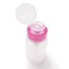 60ML Rose Red Edge Nail Art Press Bottle with Lockable Cap for Polish Remover and Alcohol