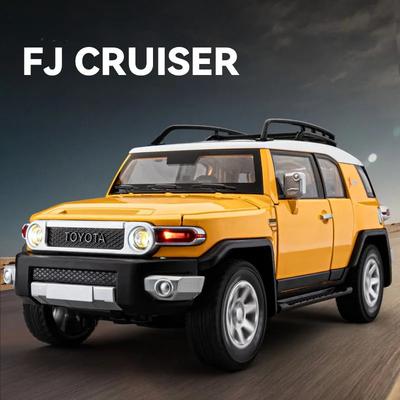 2026 Neu Lizenziert 1:24 Toyota Cruiser FJ Colooze Cross Country Offroad Fahrzeug Legierungsmodell SUV Simulierter Sound Licht Kindergeburtstagsgeschenk Modell