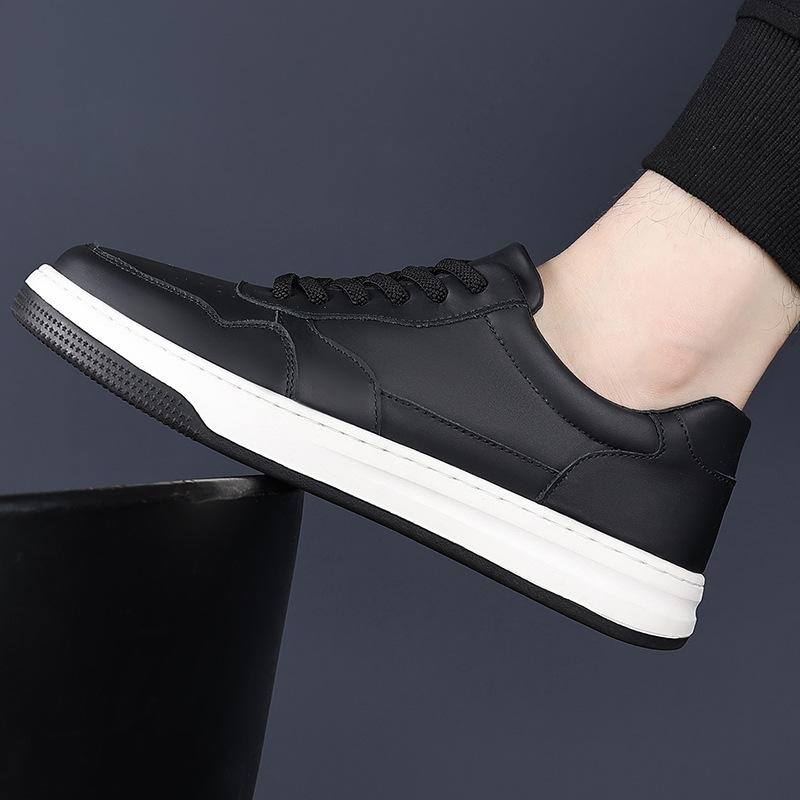 New men's casual shoes leather breathable men's versatile board shoes men's shoes shoes