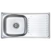 Built In Sink with Strainer and Siphon Stainless Steel