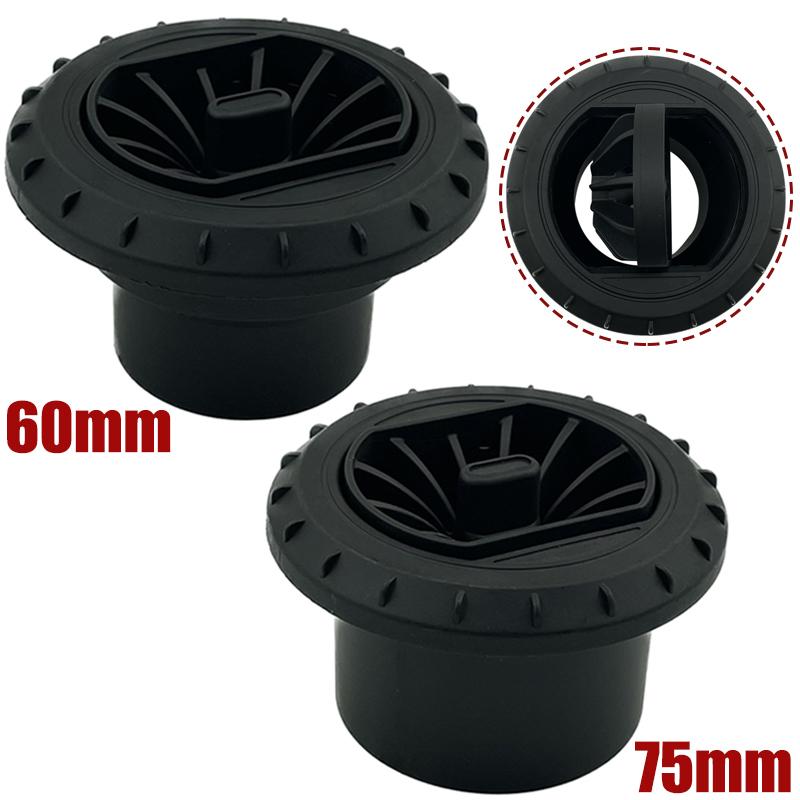 2X 60mm 75mm 90mm Warm Air Vent Outlet Rotatable Air Diesel Heater Conditioner For Car Truck VAN Camper Pipe Outlet Connector