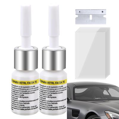 Sada pro opravu autoskel Nano tekutina pro opravu skla 2dílná sada pro opravu skla Sklo