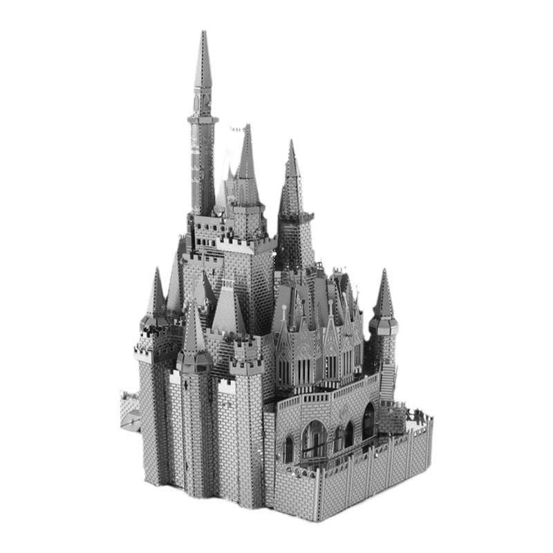 

Cinderella Castle 3D Metal Puzzle - Stainless Steel DIY Model, No Glue Needed