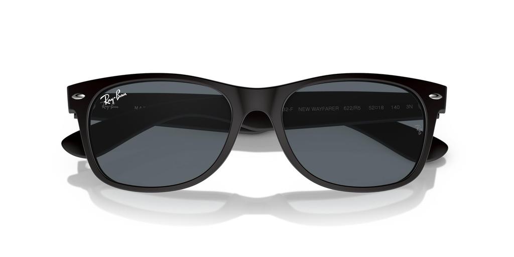 Sunglasses RB2132F NEW WAYFARER RUBBER BLACK 55 [Ray-Ban]