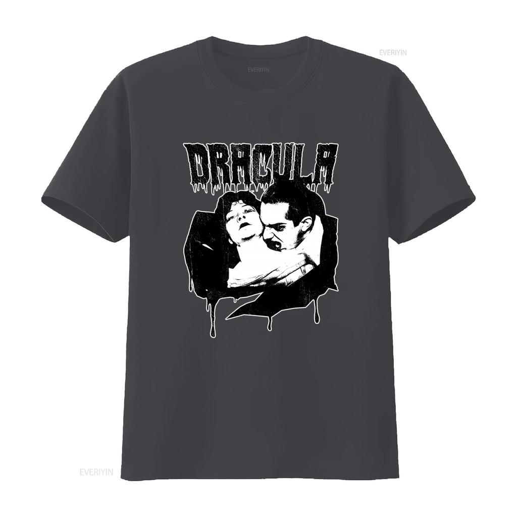 Dracula Vampire Biss Bela Lugosi T-Shirt für Herren Gothic Horrorfilm Inspiriertes Design vintage Gewaschenes Oberteil für den Alltag