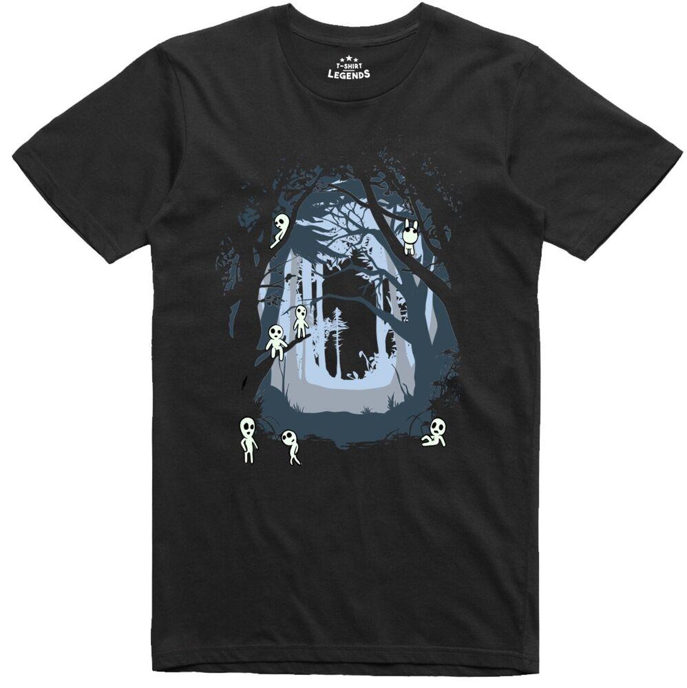 

Японская футболка Kodama Tree Spirit, футболка унисекс стандартного кроя Spirits S