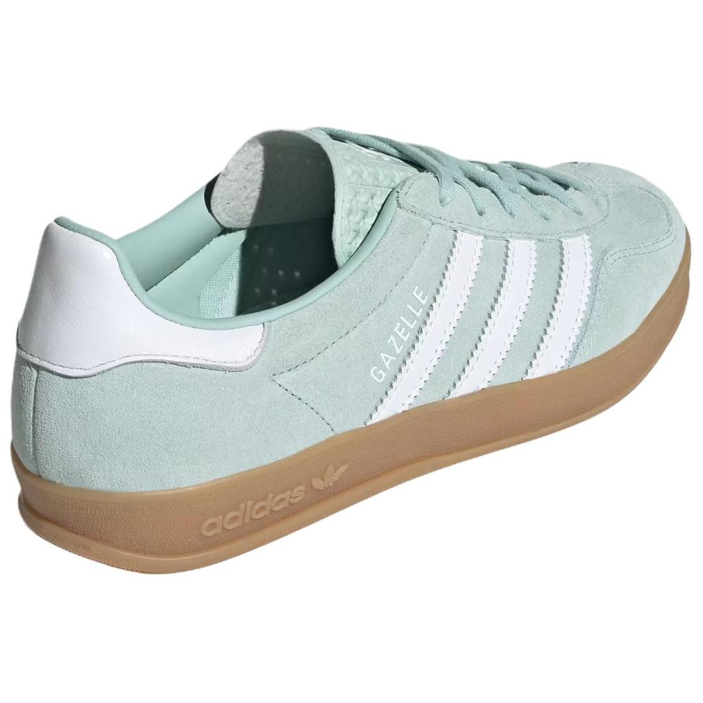 adidas Sneakers Gazelle Indoor Verde Cenere Bianco Donna Bianco Nuvola Gomma JS1396