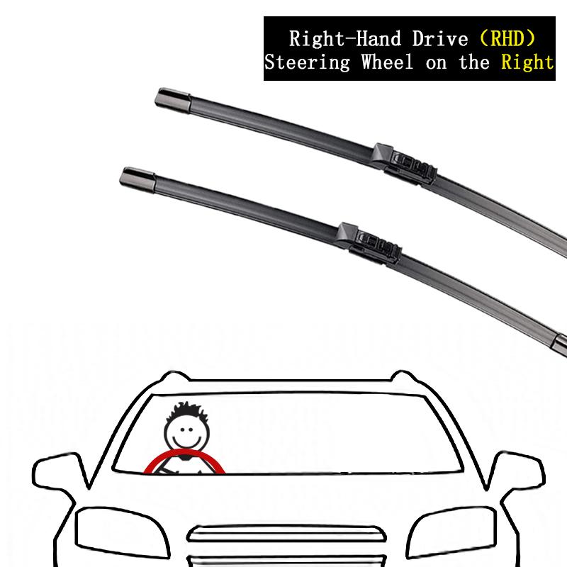 For Toyota Alphard Vellfire AH30 2015~2022 Car Front Wiper Blade Cutter Windscreen Windshield Cleaning Boneless Frameless