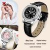 OFNS Women's Casual Luxury Quartz Watch with Calendar and Diamond Accents