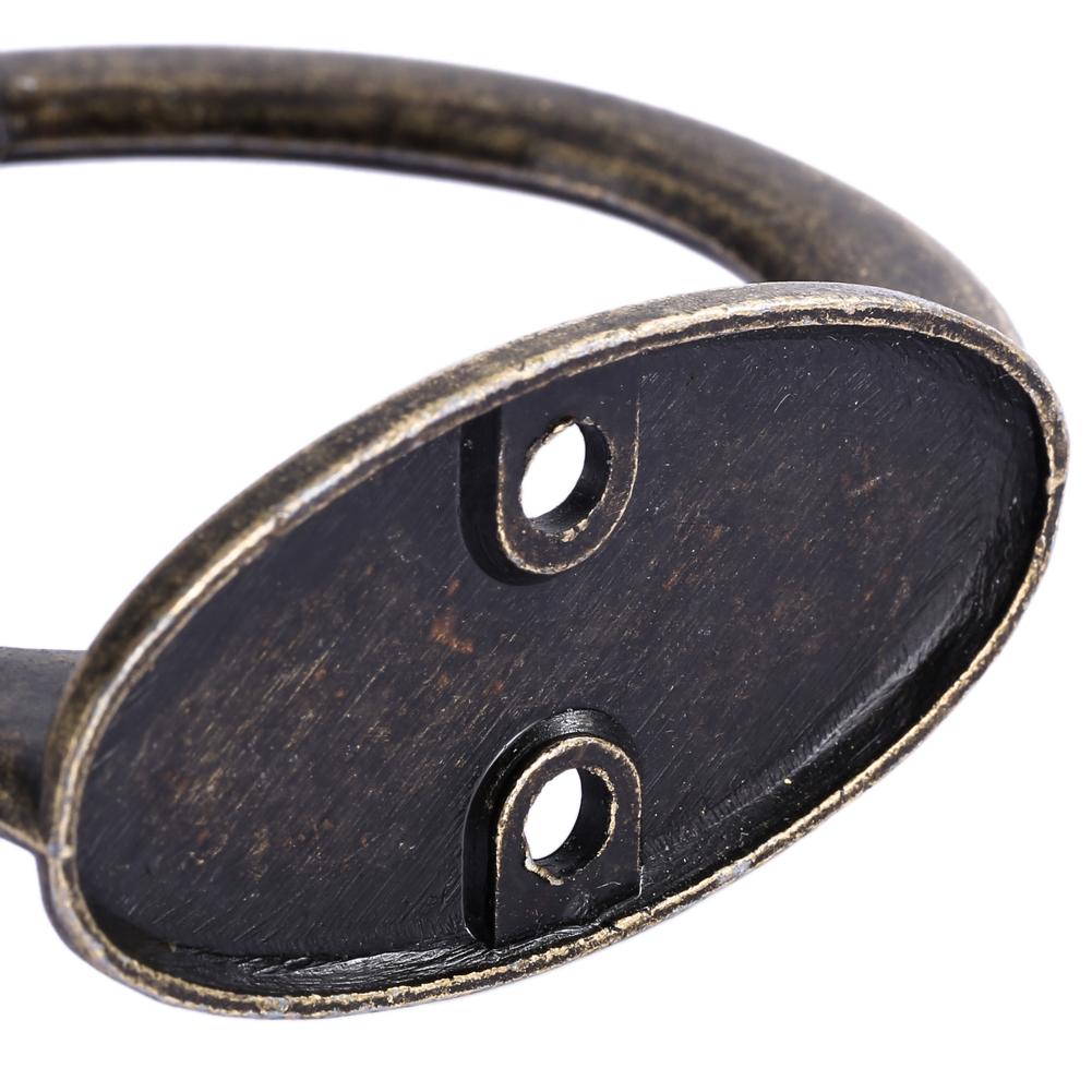 5 Stück Rustikaler Kleiderbügel Platzsparender Kleiderhaken Haken Rostfreier Wandhaken für Kleidung Tasche Mantel Hut