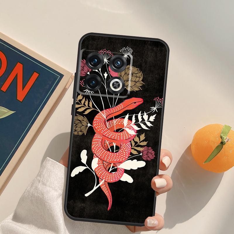 The Snake and Fern Case For OnePlus 13T 10T 10R 12R 13R 15 13 12 11 10 9 Pro Nord CE 5 2 3 4 Lite N20 N30 Cover