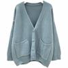 Sweater Women's Outerwear Loose and Lazy Spring and Autumn Edition Solid Color Knitted Cardigan