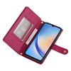 DF-011 For Samsung Galaxy A34 5G Case Card Slots Zipper Leather Cover Crossbody Phone Bag