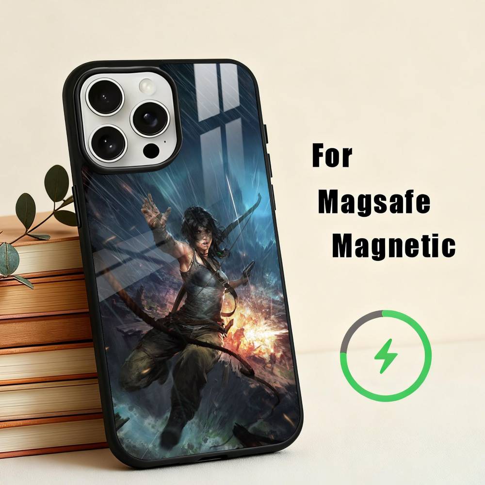 HOT T-Tomb Raider L-Lara Croft  Phone Case For iPhone 17,16,15,14,13,12,Plus,Pro,Max for Magsafe Magnetic Wireless Charging