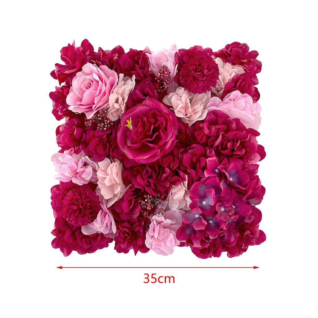 Flower Wall Panel Romantic Banquet DIY Background 13.78inchx13.78inch Table Runner Decor for Wedding Event Stage Ceremony Home