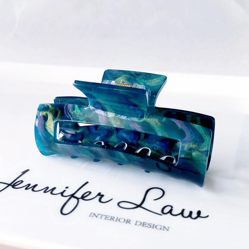 Korean-Style Temperament Square Acetate Hair Clip for Women - Large Ponytail Accessory