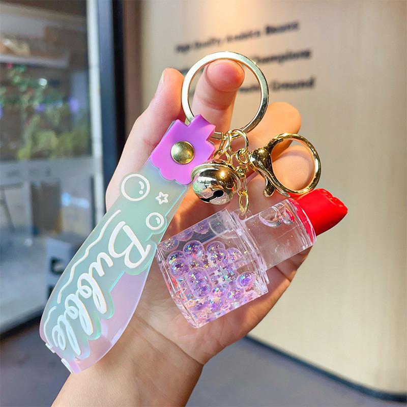 

Уникальный акриловый брелок для помады-пузырька для пар - Идеальный подарок на День святого Валентина фиолетовый