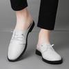 Fashion Genuine Leather Mules Footwear Breathable Slip on Walking Shoes New Flats Men Comfortable Half Slippers Male Casual Moccasins
