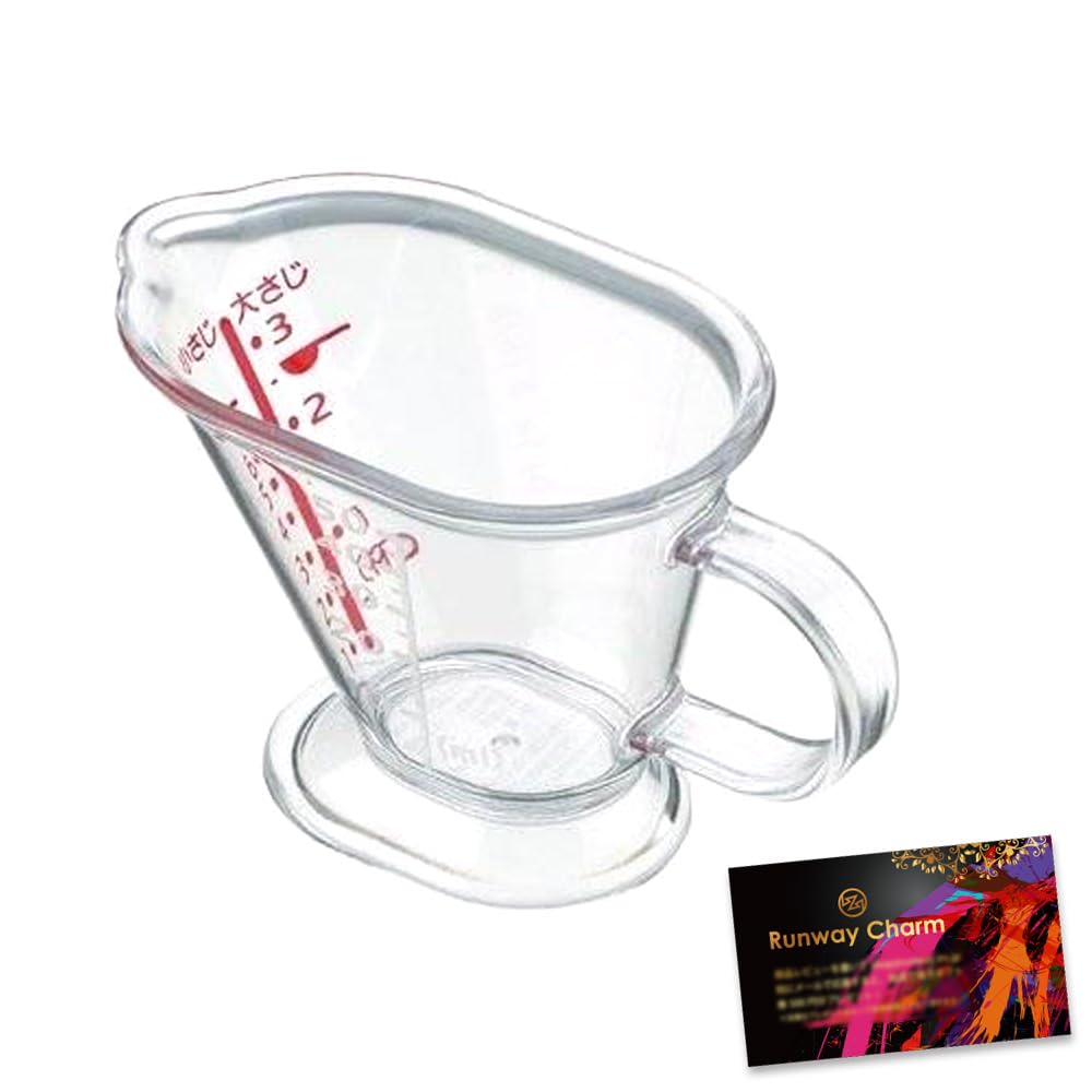 

NEIGHBOR CLOWN 70ml Measuring Cup with Visible Measuring Made in Kitchen Quick Includes RC Sticker Meter, Teaspoon, Cookware, Japan, Angled, Wide,