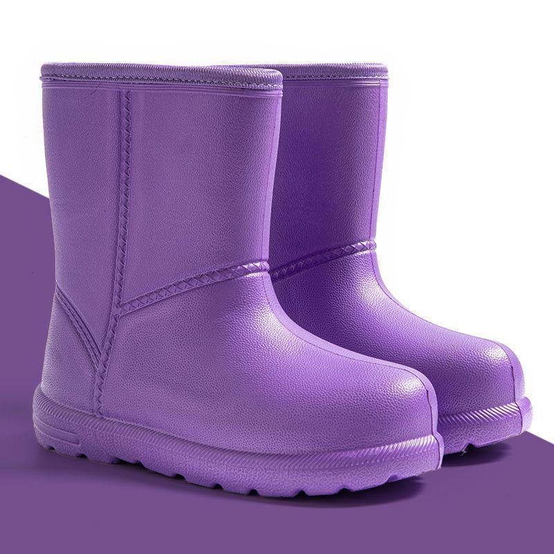 

Женские водонепроницаемые зимние ботинки на флисовой подкладке - до середины икры, нескользящие, теплые, увеличивающие рост, удобные 36