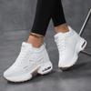 Women's shoes autumn and winter breathable thick-soled casual inner heightening shoes lightweight soft-soled sports shoes women's cotton shoes