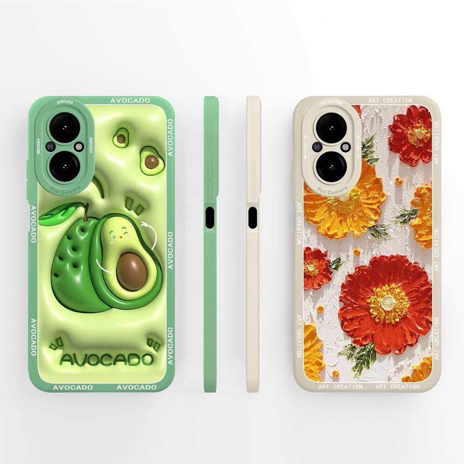 Cover Case For Oppo Realme C67 C65 C63 C61 C25 C25S C25Y C30 C30S C31 C33 C35 C55 C51 C53 Lazy Cat Soft Liquid Silicone Protective Shell For Oppo Capa