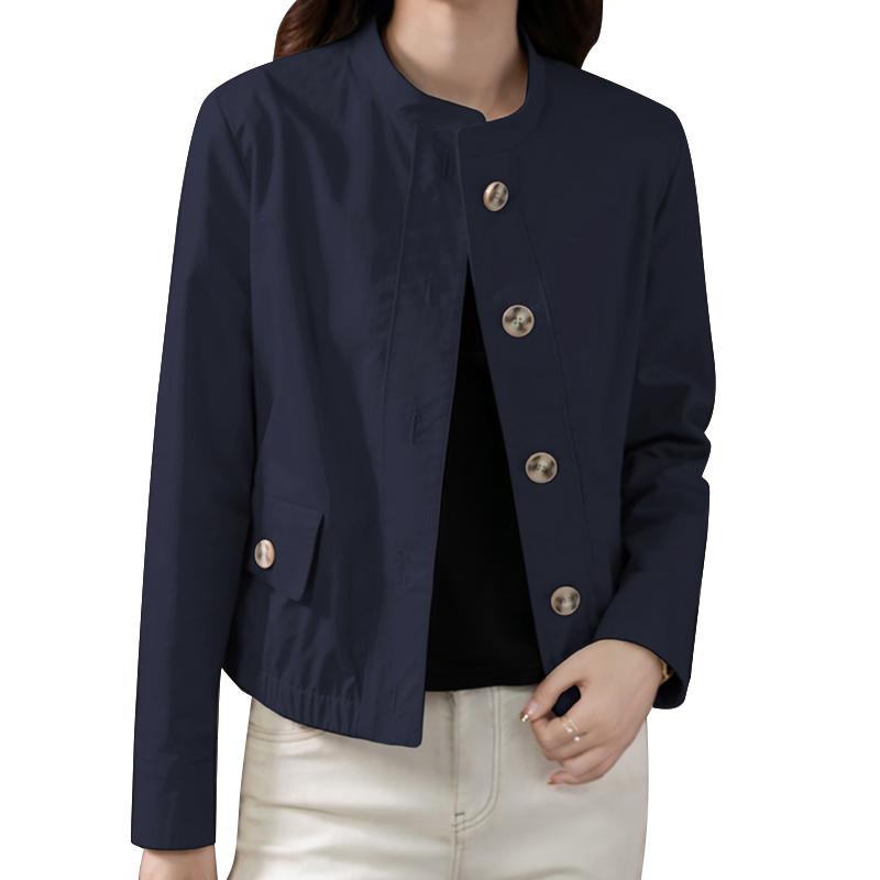 ZANZEA Dame Casual O-hals Langermet Cardigan Bluse