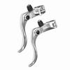 1pair Aluminum Alloy 24mm Mountain Bike Disc Brake Bar Handle   Cycling Accessory (Black)