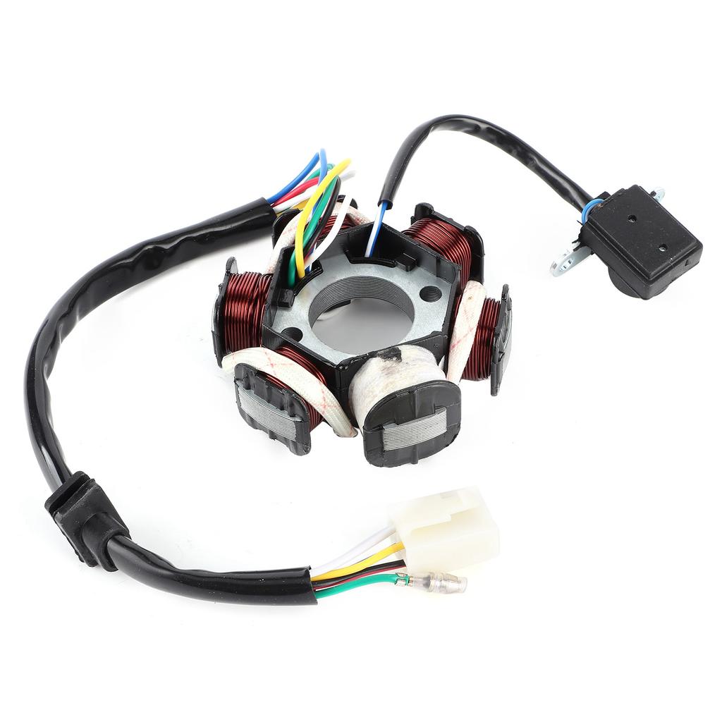 GY6 C110‑6 Magneto Stator Coil Replacement Parts Accessory for Dirt Bike (Single Yellow AC)