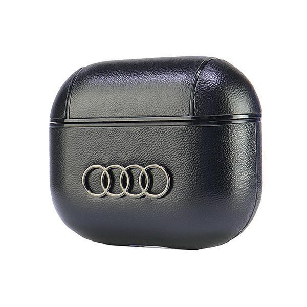 Audi Leather Big Logo Airpods 3 Coverczarny/Black Au-Ap3-Gt/D3-Bk