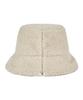 Bajal Monogram Label Fleece Bucket Hat Cream