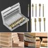 10pcs 3mm Shank Rotary Burr Set Rotary File Drill Bits Engraving Cutter Wood Tool Electric Grinding Polishing Head