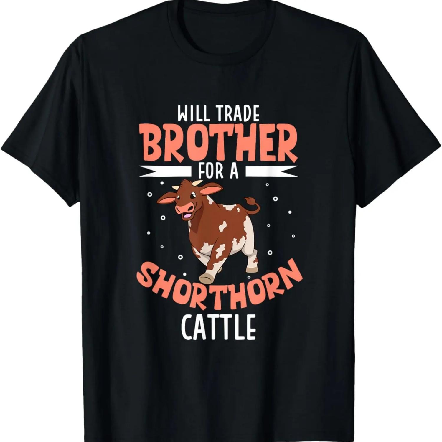 Will trade brother for a Shorthorn cattle T-Shirt S чёрный
