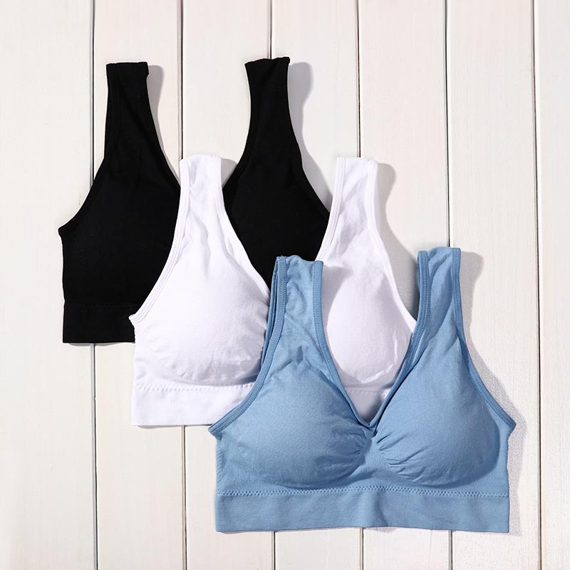M--4XL Women Large Size Push Up Bra Sports Bra Seamless Adjustment Bra Top Bra Comfortable Breathable Sweat Absorbent Underwear Bras