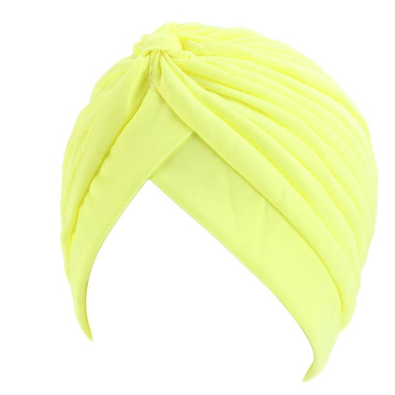 Indian Women Muslim Pleated Hijab Turban Bonnet Chemo Caps Underscarf Beanies Hair Loss Femme Cancer Hats Headwrap Scarf Covers