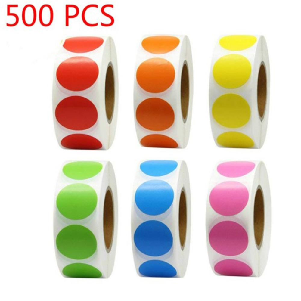 Stationery 1 Inch Mark stickers Dot Labels Stickers Chroma Label Stickers Color Labels Stickers
