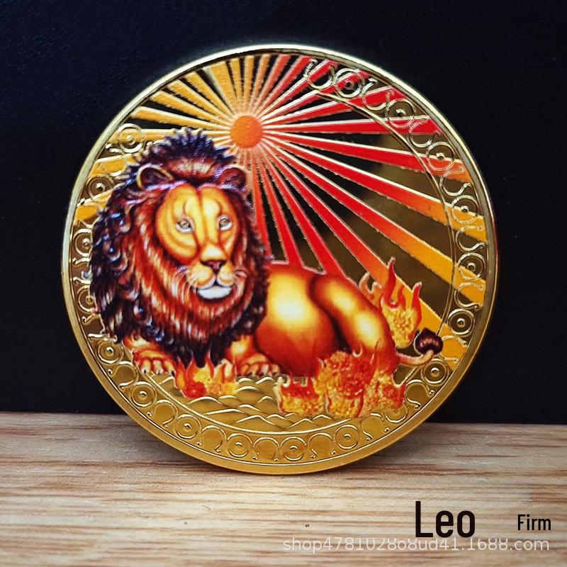 

Позолочені пам ятні монети із зображенням знаків зодіаку: 12 медалей Таро Сузір їв Сонця